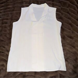 Elegant White Sleeveless Top